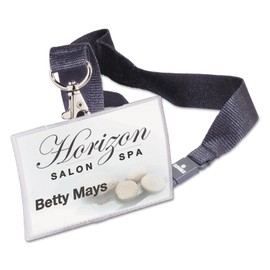 Durable 821719 Click Fold Name Badge with Neck Strap 54 x 90 mm (Pack of 10)