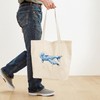CafePress Beluga Whale And Baby Tote Bag Reusable Natural Beige