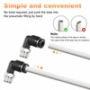 sourcing map 3pcs Push to Connect Tube Fitting M5x0.8 Male