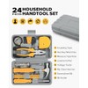 24pcs Home DIY Tool Kit for Household, Office & Garage
