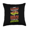 Dubai Chocolate Throw Pillow
