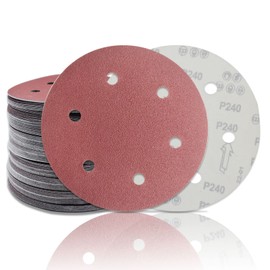 20 Pack 9 Inch 6 Hole 100 Grit Hook-and-Loop Sanding Discs - Aluminum Oxide Sander Disc Grinding Abrasive Sandpaper for ‎9" Powe Drywall Sander.