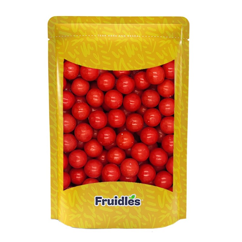 Fruidles Hot Cinnamon Chewing Gum Balls Flavored Candy Buffet Treats,