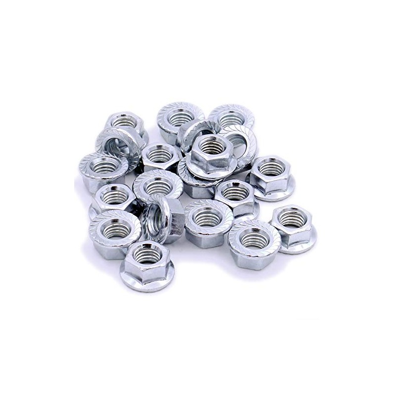 M5 (5mm) Serrated Flange Hex Nut - Stainless Steel (A2)