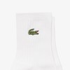 Lacoste Women's Croc Emblem Plain Short Socks, white