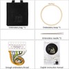 Embroidery Kit for Beginners with Canvas Bag, Embroidery Hoops, Threads,