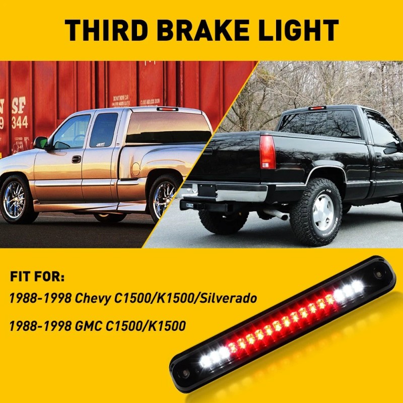 LED Third 3rd Brake Smoke Cargo Stop Light For 88-98