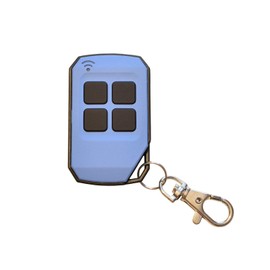 Universal Handheld Transmitter 433.92 MHz in 4 Schartec - Wireless Remote Control 433 MHz - Garage Door Opener 433.92 MHz for Garage Door Drive (Blue)