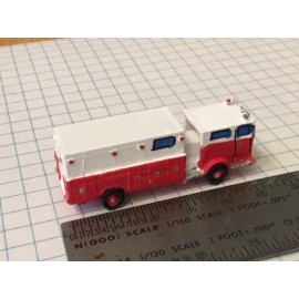 "Handmade" N SCALE WARD LAFRANCE  FIRE TRUCK  ENGINE  WALK IN  RESCUE 4 DOOR 3D  UNPAINTED