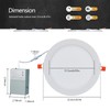 CycevSun 6 Pack 8 Inch LED Recessed Lights with Night