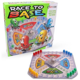 DIVCHI Race To Base Board Game for kids - Racing and Chasing to Base Game, 4 Players