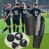 Football Shin Pads with Slip Pocket and Non-Slip Lid Size