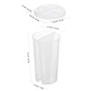 20pcs Double Grid Disposable Plastic Cups, Transparent Couple Sharing Cups