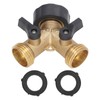 2 Way Ball Valve Durable Brass Plastic Valve Switch 3/4in