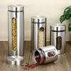QWORK 4pc Stainless Steel Canister Set with Airtight Lids and