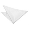 New DQT Plain White Handkerchief/Pocket Square