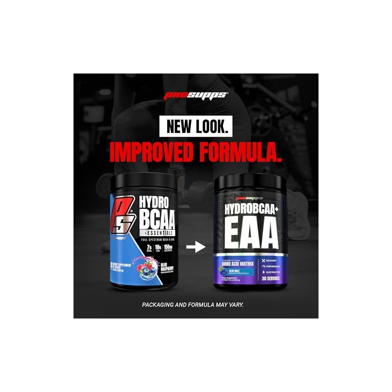HydroBCAA Essentials Aminoácidos ProSupps Mora Azul 414 Gramos