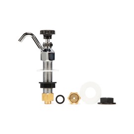 STEADYKLEEN - Dipperwell Kitchen Faucet, Commercial Kitchen Sink Faucet, Single Hole Kitchen Faucet with 0.40 GPM Adjustable Flow Valve, Easy Install Deck Mount, Chrome-Plated Brass Dipperwell Parts