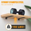 Floating Shelf Brackets 8 inch, Heavy Duty Wall Shelf Bracket