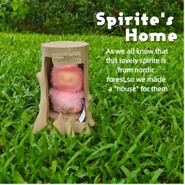 Display Case Home for 17cm Blind Box Plush Doll,Protective Cover Holder Stand Storage Organizer Shelf Protector Accessories for 6.69" Figures Figurines,with Light