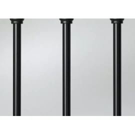 Deckorators 32" Classic Round Aluminum Deck Balusters 10 pack - Black