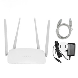 Wireless WiFi Router 300Mbps 4 Antennas High Gain APP Control 6 Modes Internet Router for Family Office 100‑240V US Plug 100‑240V
