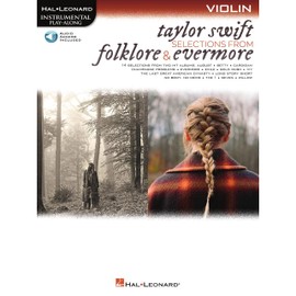 Taylor Swift - Selections from Folklore & Evermore Violin Play-Along Book with Online Audio (Hal Leonard Instrumental Play-along)