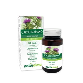 Milk Thistle (Silybum Marianum) Herb and Fruits Naturalma - 60 g - 120 Tablets - Dietary Supplement - Natural and Vegan