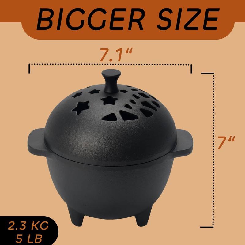 IPROUDER Cast Iron Incense Burner - Cast Iron Incense Holder