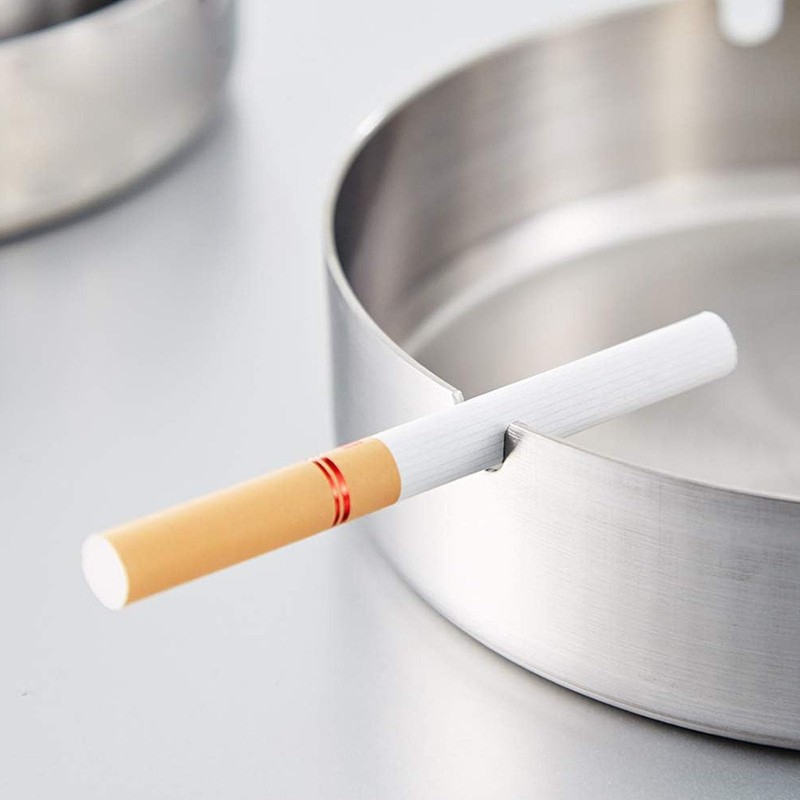Ashtray Round Stainless Steel Ashtray 8cm Stainless Steel Ashtray 8