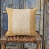 MOCOFO Pillow Cover 18x18'' Courtly Weave Vintage Pillow Cover Pillowcase