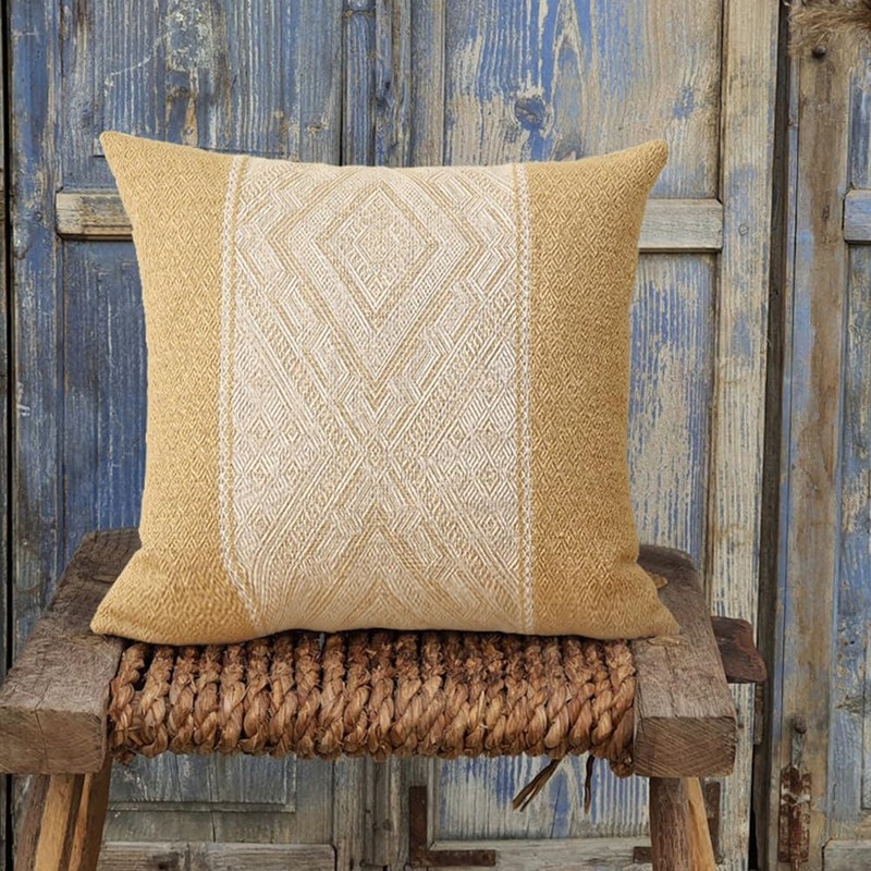 MOCOFO Pillow Cover 18x18'' Courtly Weave Vintage Pillow Cover Pillowcase
