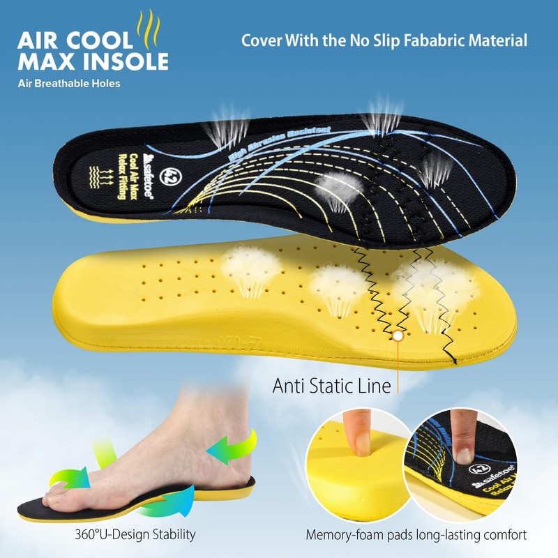 SAFETOE Welding Boots for Men Composite Toe Safety Boots Fire