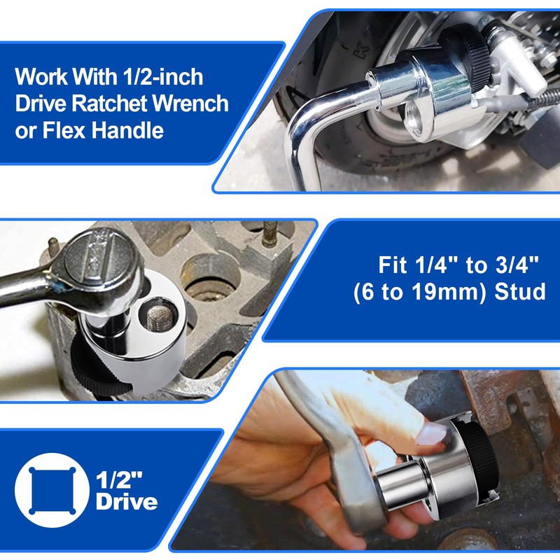 Spurtar Stud Remover Fit 1/4" to 3/4" (6 to 19mm)