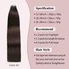 Sunya Tape-In Extensions Real Hair Dark Brown Tape Extensions Real