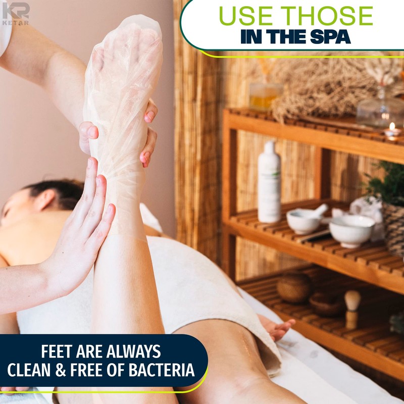 200 forros de parafina de baño para pedicura de pies