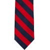 tiemart Striped Tie (Red and Navy)