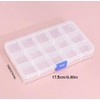 6 Piezas Caja Organizadora de15 divisiones Para Decoración De Uñas