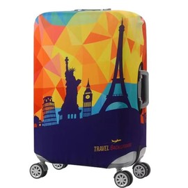 Rayleng Travel Luggage Cover Suitcase Protector Spandex Washable Fit 19-31 Inch Suitcase M, Travel, M