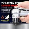 RYCUBRE Pneumatic Chamfering Tool Handheld, Mini Air-Powered Chamfering Machine with