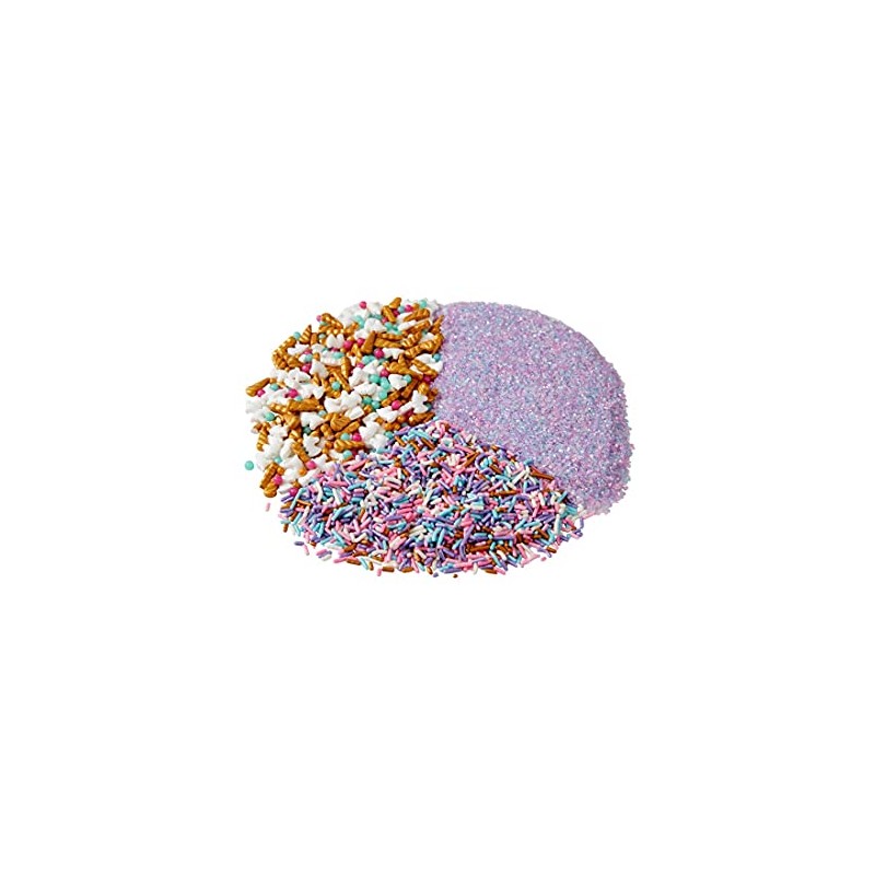 3-Cell Unicorn Sprinkles Mix with Turning Lid, 7.76 oz.