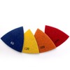 HOMESOM 80mm Triangular Diamond Polishing Pads Electroplated Sanding Pad for