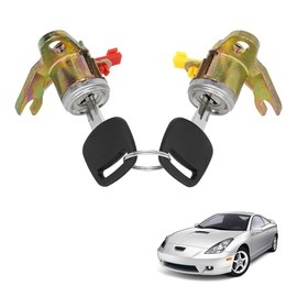 DL-168 Ignition Lock Cylinder with Keys Compatible with 1997-2001 Toyota Camry & Toyota Celica, Ignition Switch Lock Cylinder Replaces 69051-33140, 69051-33150