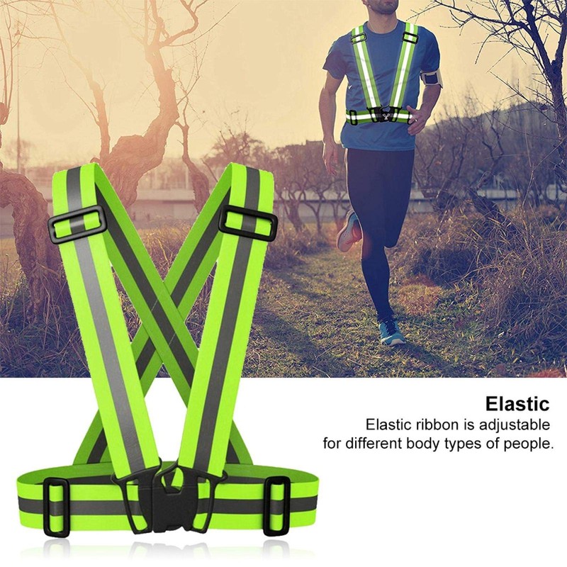 Safety Vest, Reflective Vest Fluorescent Green Cycling Construction High Visibility