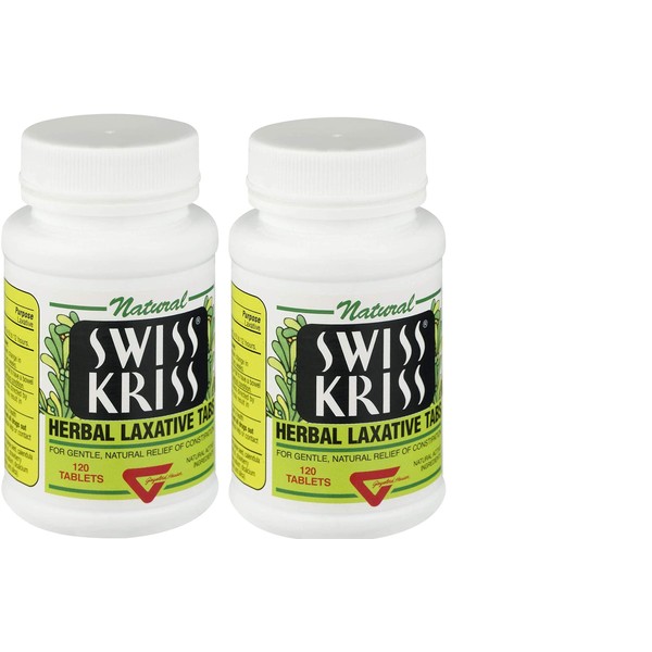 Modern Natural Products Swiss Kriss Herbal Laxative Tablets - 120 Each (Pack of 2)