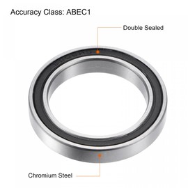sourcing map 6806-2RS Ceramic Bearings 30mm x 42mm x 7mm Si3N4 Silicon Nitride Bearing Balls