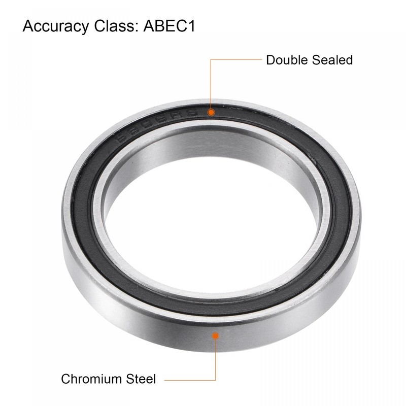 sourcing map 6806-2RS Ceramic Bearings 30mm x 42mm x 7mm