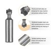 HARFINGTON Point Cutting Roundover Router Bit 3/16" Radius 1/2" Shank