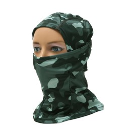 REPAIROCK Full Face Mask Polyester Camouflage Face Cover Breathable,Sweat-Wicking Navy 1 Pcs