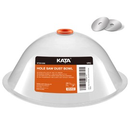 KATA 1 Pack Silicone Dust Bowl for Hole Saw, Hole Cutting Drywall and Ceiling Tile for Installing Recessed Lights, Hole Saw Accessories and Works with All Hole Saws, Extra 2pieces Metal Ring